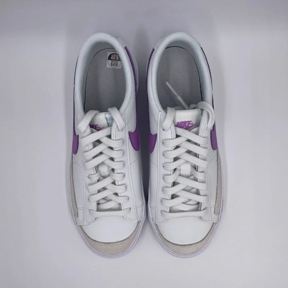 Nike Blazer Low ' 77 White / Purple Womens Shoes